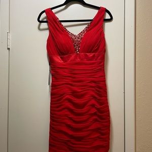 JJ’s House Red Sequin Cocktail Dress